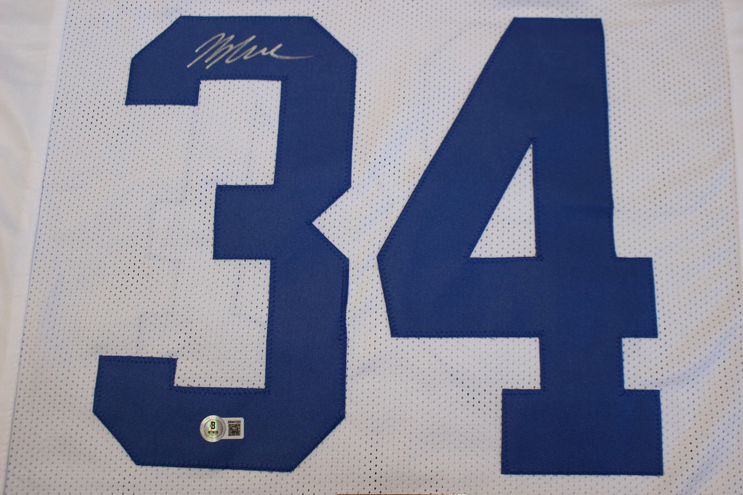 JAYDON BLUE DALLAS COWBOYS SIGNED HOME FOOTBALL JERSEY Texas Longhorns  BAS