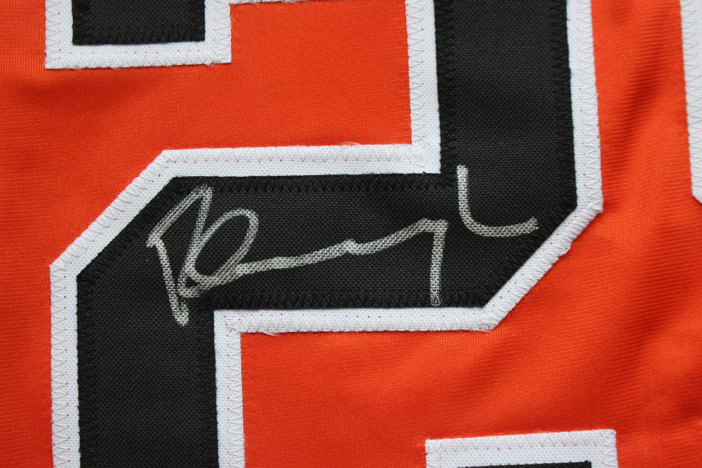 PETE INCAVIGLIA OSU ORANGE #29 "PISTOLS UP!" with STATS JSA
