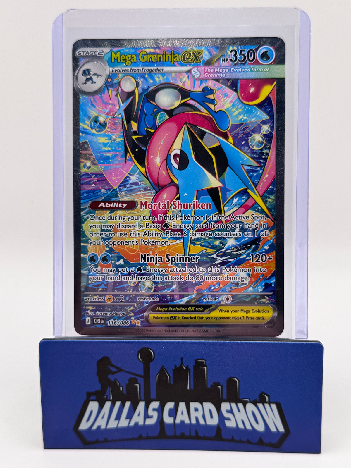 2026 Pokemon - Mega Greninja ex (SIR) - 116/086 Chaos Rising NM