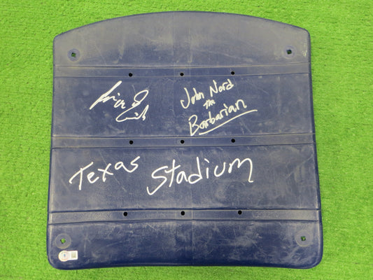 KEVIN VON ERICH JOHN The Barbarian NORD SIGNED TEXAS STADIUM SEAT BAS COA