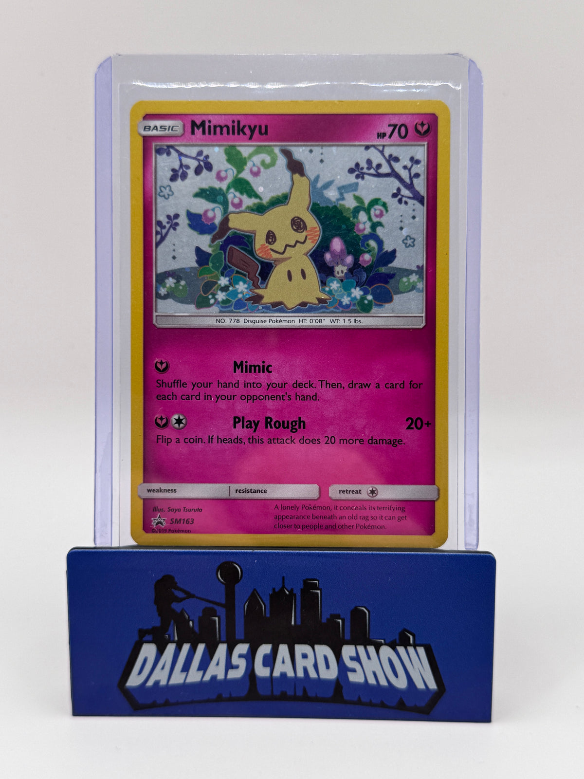 2019 Pokemon - Mimikyu (Cosmos Holo) - SM163 Black Star Promos HP