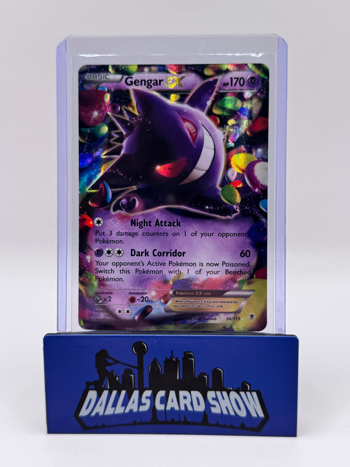2014 Pokemon - Gengar EX - 34/119 Phantom Forces MP