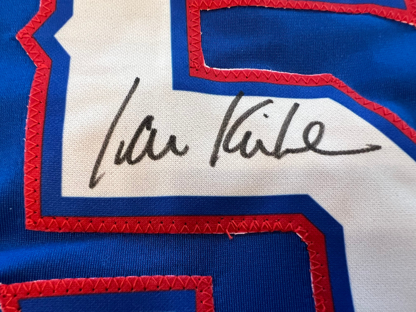 IAN KINSLER TEXAS RANGERS SIGNED BLUE JERSEY BAS COA