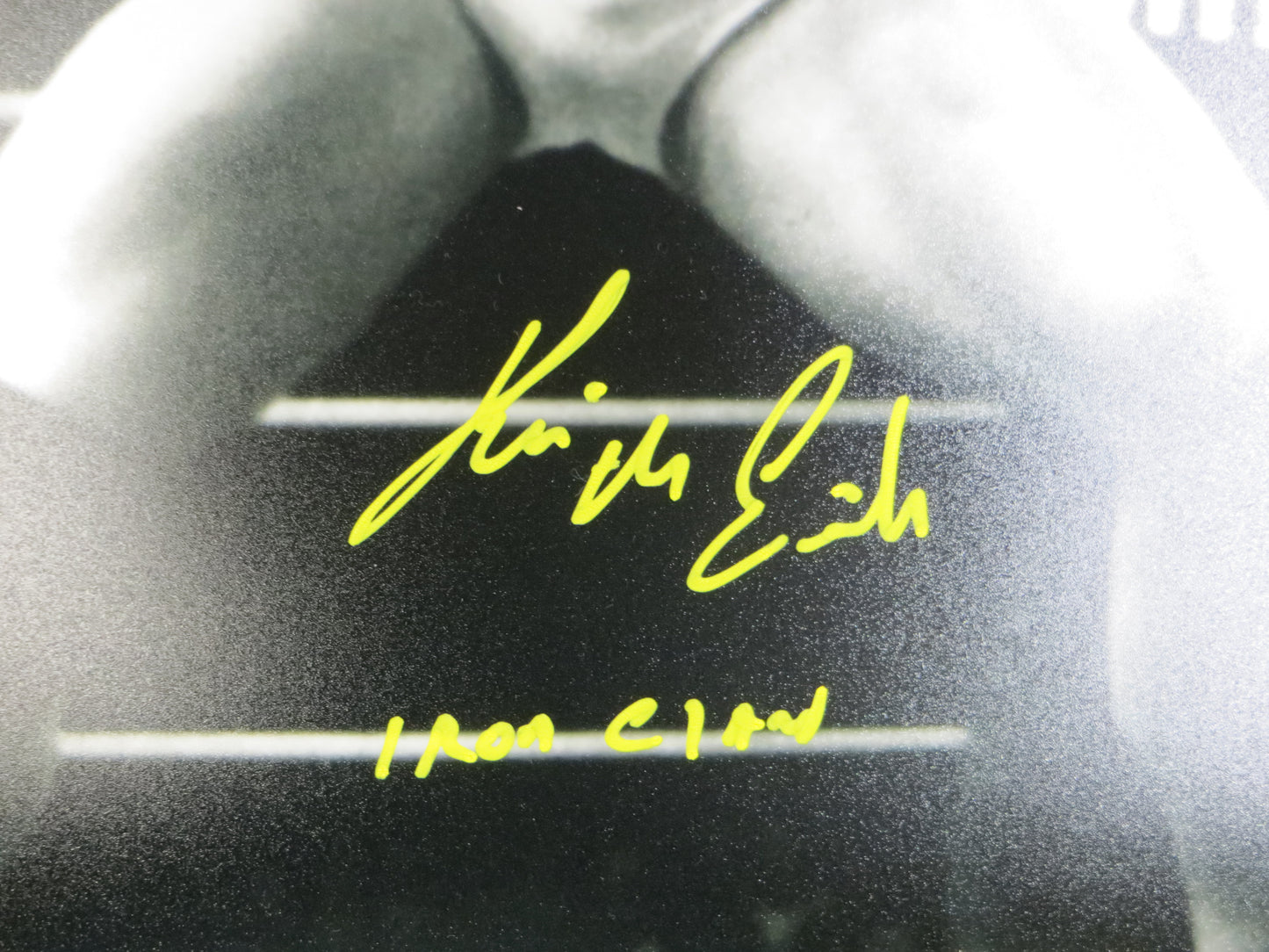 KEVIN VON ERICH SIGNED 16x20 PHOTO w/Iron Claw BAS COA
