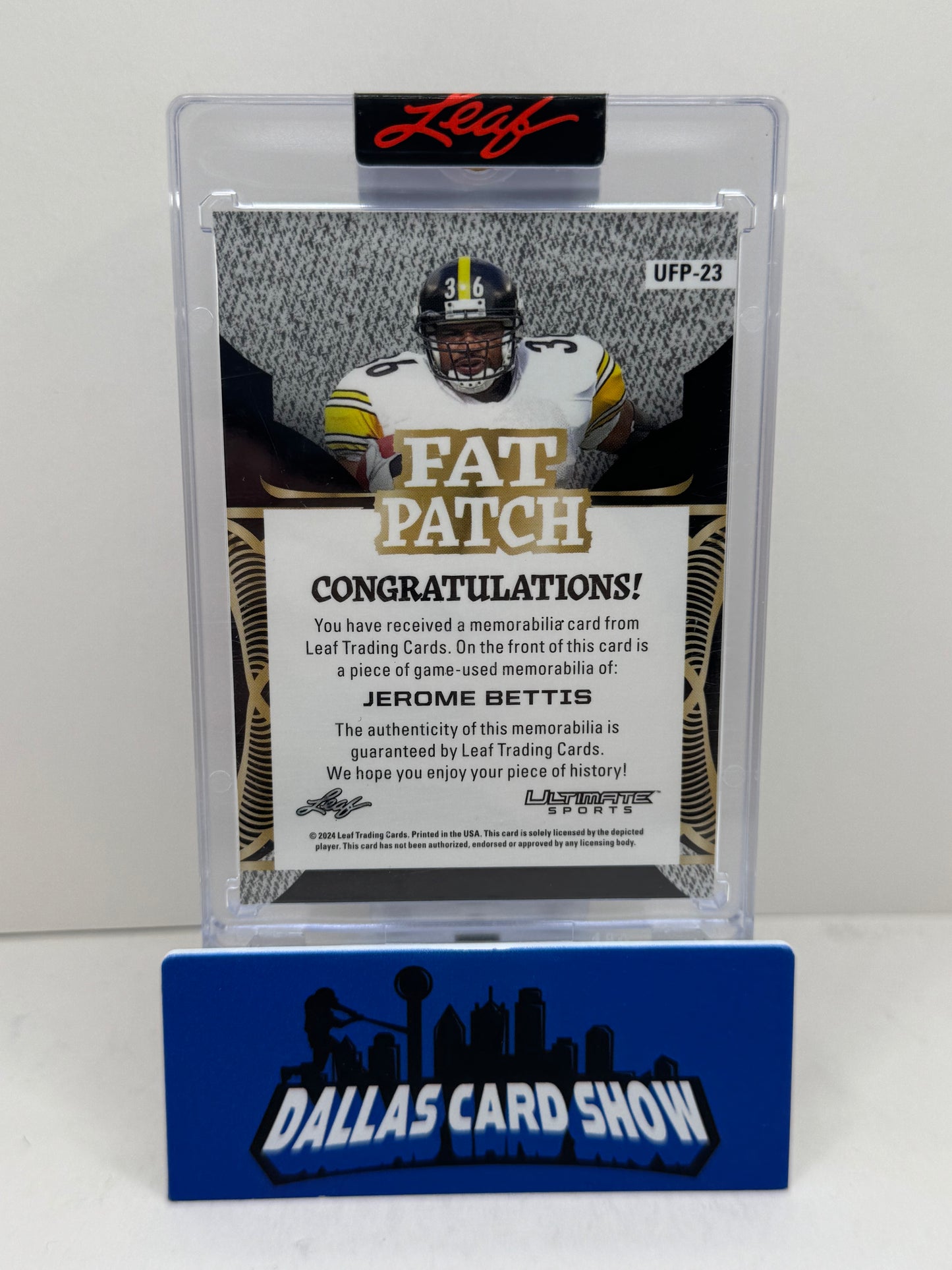 2024 Leaf Ultimate Sports #UFP-23 Jerome Bettis Fat Patch /6