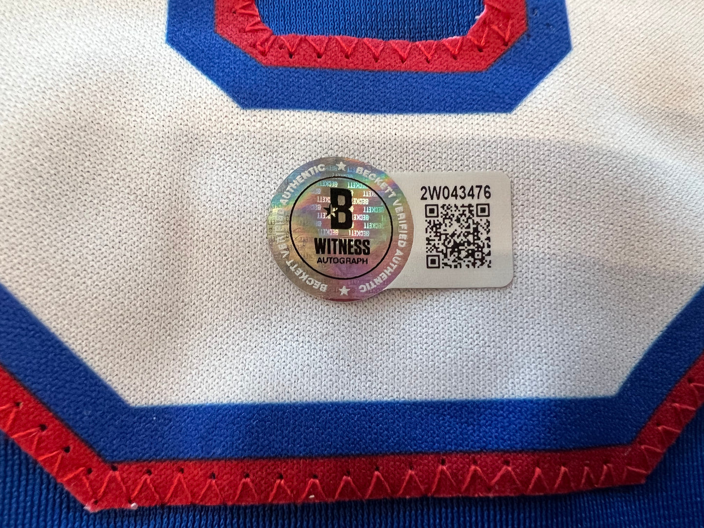 IAN KINSLER TEXAS RANGERS SIGNED BLUE JERSEY BAS COA