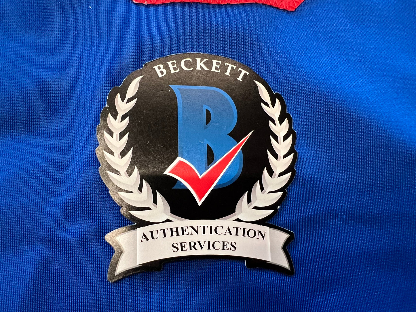 IAN KINSLER TEXAS RANGERS SIGNED BLUE JERSEY BAS COA