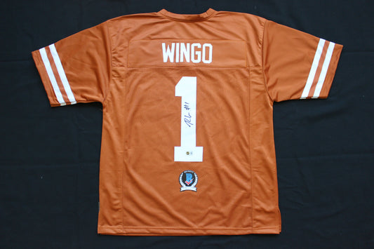 RYAN WINGO TEXAS UT LONGHORNS SIGNED BURNT ORANGE JERSEY BAS COA