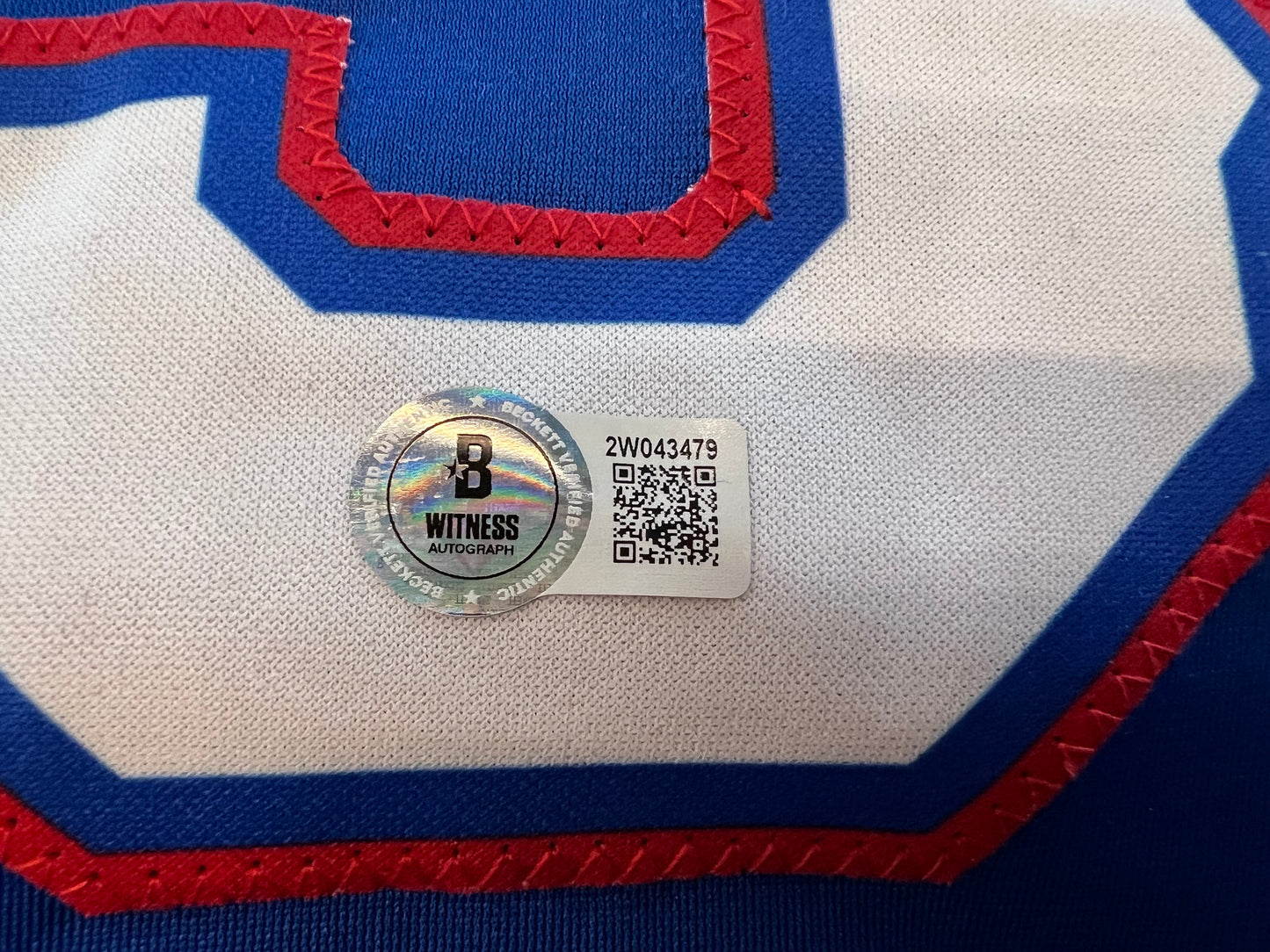 IAN KINSLER TEXAS RANGERS SIGNED BLUE JERSEY BAS COA