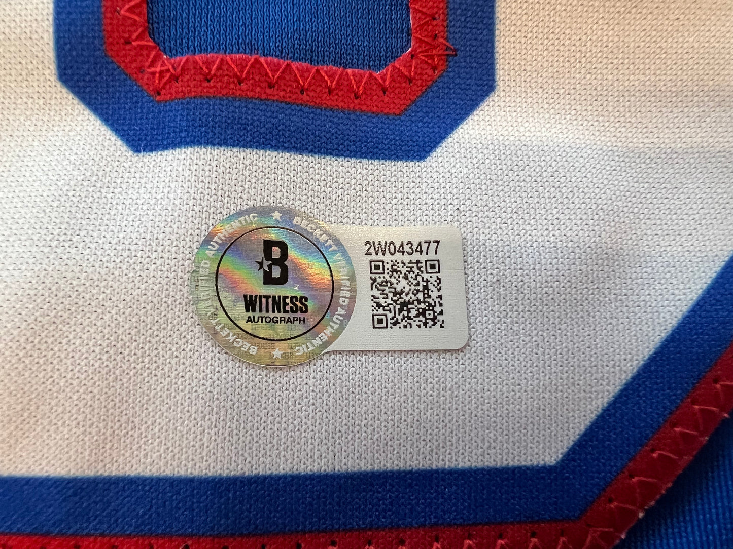 IAN KINSLER TEXAS RANGERS SIGNED BLUE JERSEY BAS COA