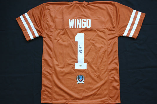 RYAN WINGO TEXAS UT LONGHORNS SIGNED BURNT ORANGE JERSEY BAS COA