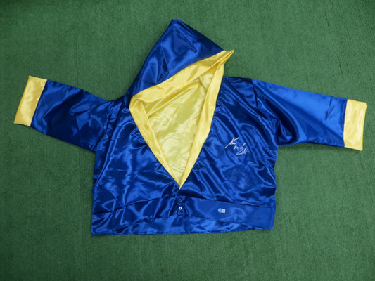 KEVIN VON ERICH SIGNED BLUE RING ROBE BAS COA