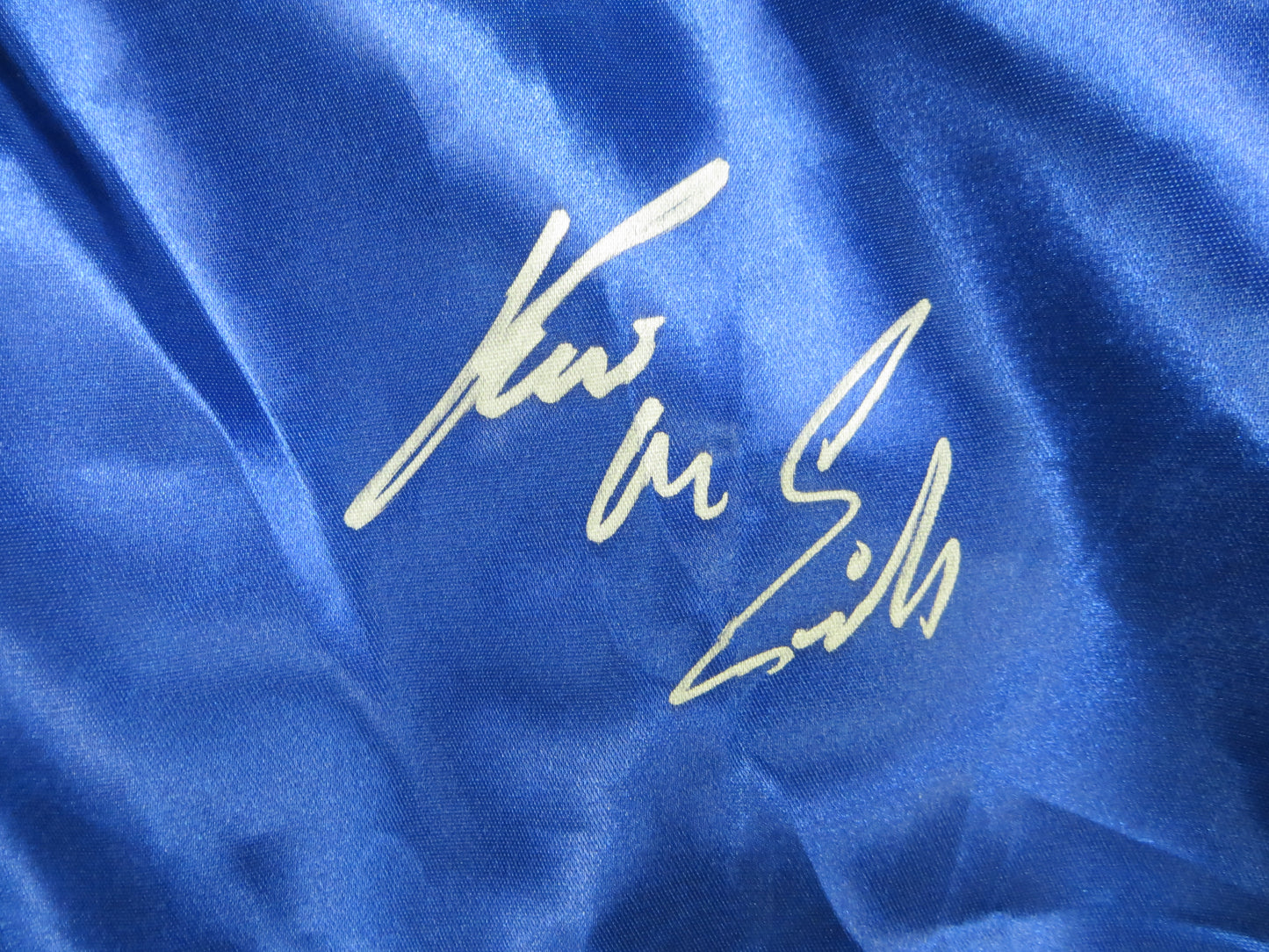 KEVIN VON ERICH SIGNED BLUE RING ROBE BAS COA