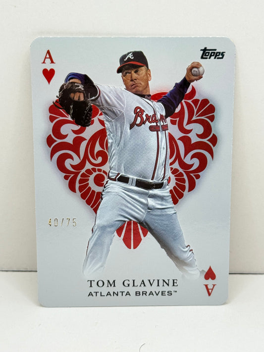 2023 Topps Series 2 Tom Glavine  All Aces #AA-26 Gold Parallel #/75