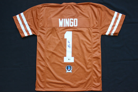 RYAN WINGO TEXAS UT LONGHORNS SIGNED BURNT ORANGE JERSEY BAS COA