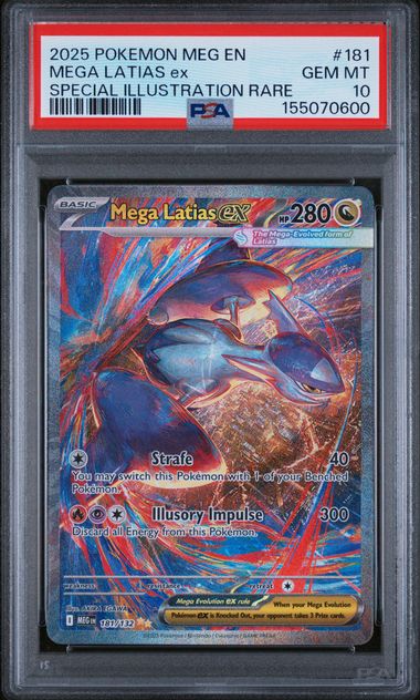 2025 Pokemon - Mega Latias ex (SIR) - 181/132 Mega Evolution PSA 10