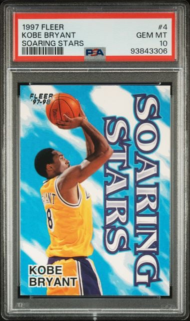 1997 Fleer #4 Kobe Bryant Soaring Stars PSA 10