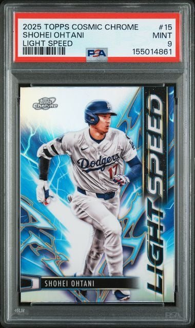 2025 Topps Chrome Cosmic #15 Shohei Ohtani Light Speed PSA 10