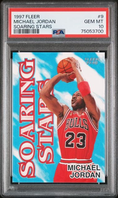 1997 Fleer #9 Michael Jordan Soaring Stars PSA 10