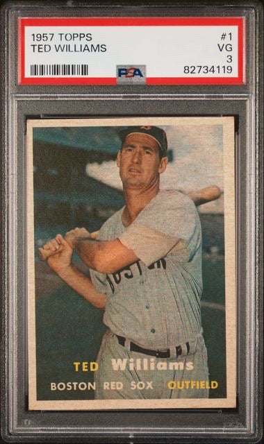 1957 Topps #1 Ted Williams PSA 3