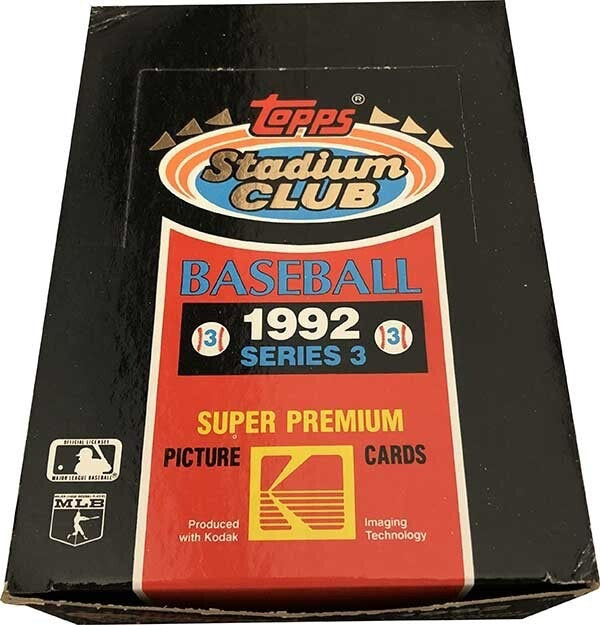 1992 Topps Stadium Club Baseball Series 3 Sealed Box