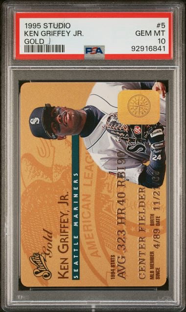 1995 Studio Ken Griffey Jr. Gold PSA 10