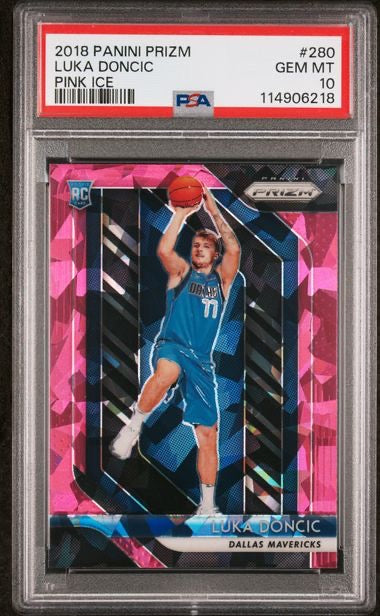 2018 Panini Prizm #280 Luka Doncic Pink Ice Rookie RC PSA 10