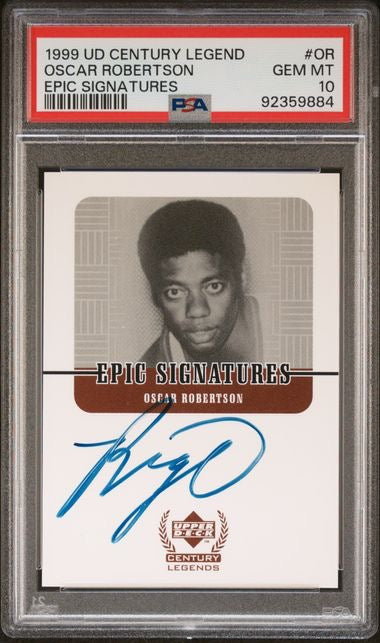 1999 Upper Deck Century Legends #OR Oscar Robertson Epic Signatures PSA 10