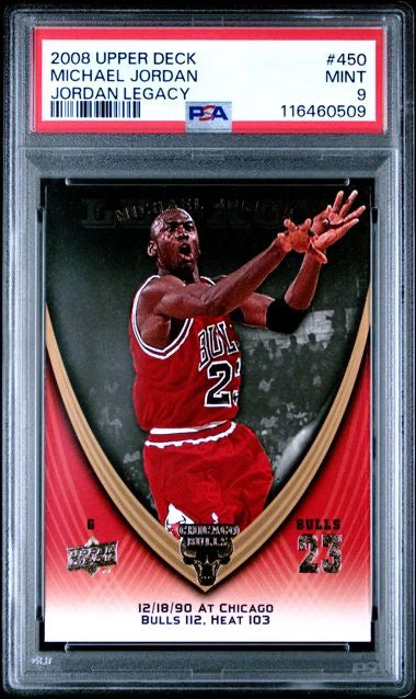 2008 Upper Deck #450 Michael Jordan Jordan Legacy PSA 9