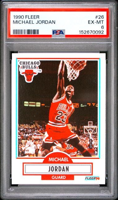 1990 Fleer #26 Michael Jordan PSA 6