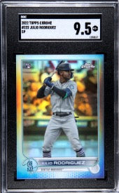 2022 Topps Chrome #222 Julio Rodriguez SP Rookie RC SGC 9.5