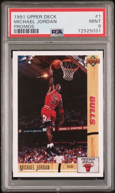 1991 Upper Deck #1 Michael Jordan Promos PSA 9