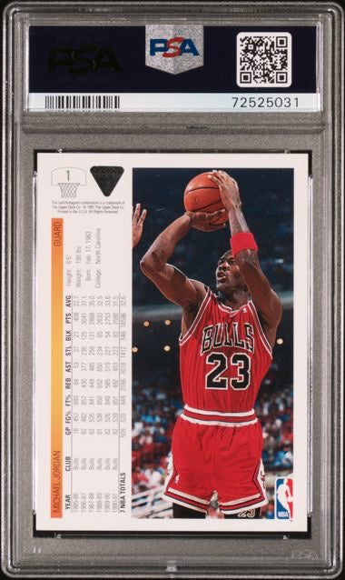 1991 Upper Deck #1 Michael Jordan Promos PSA 9