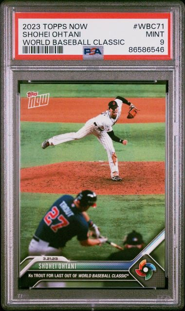2023 Topps Now #WBC71 Shohei Ohtani World Baseball Classic PSA 9
