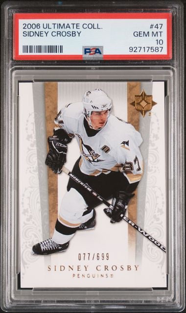 2006 Upper Deck Ultimate Collection #47 Sidney Crosby /699 PSA 10