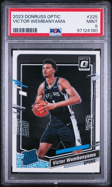 2023 Donruss Optic #25 Victor Wembanyama Rated Rookie RC PSA 9