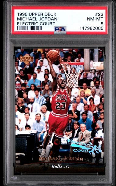 1995 Upper Deck #23 Michael Jordan Electric Court PSA 8