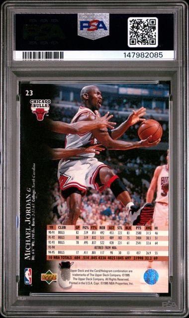1995 Upper Deck #23 Michael Jordan Electric Court PSA 8