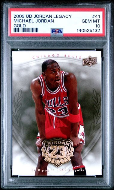 2009 Upper Deck #41 Michael Jordan Gold PSA 10