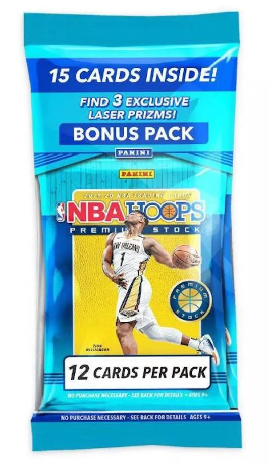 2019-20 Hoops Premium Stock Basketball Cello Pack