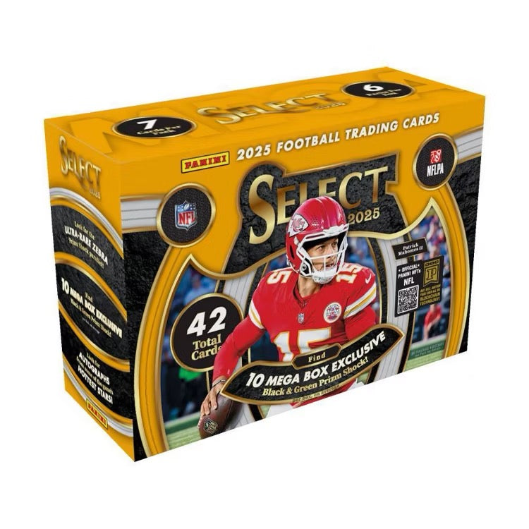 2025 Panini NFL Select Football Trading Card Mega Box