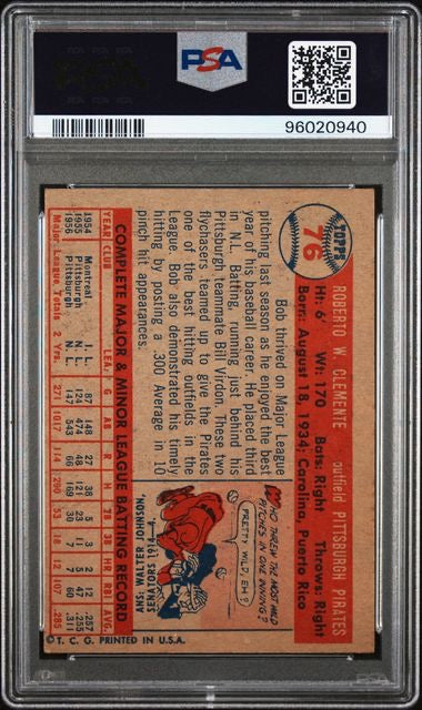 1957 Topps #76 Roberto Clemente PSA 5