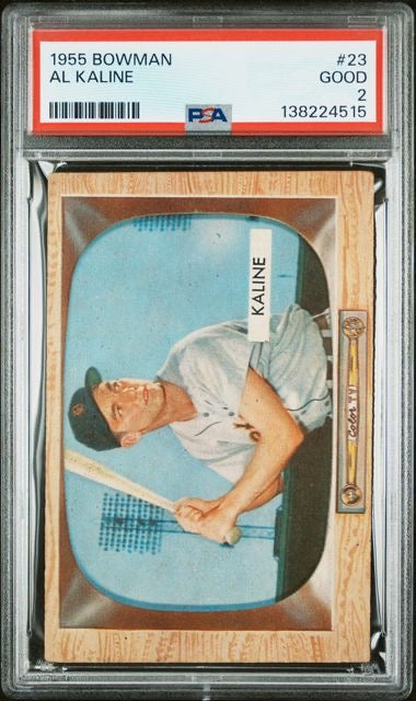 1955 Bowman #23 Al Kaline PSA 2