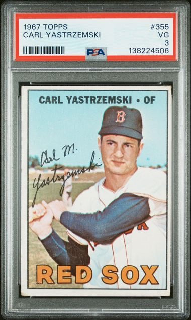 1967 Topps #355 Carl Yastrzemski PSA 3