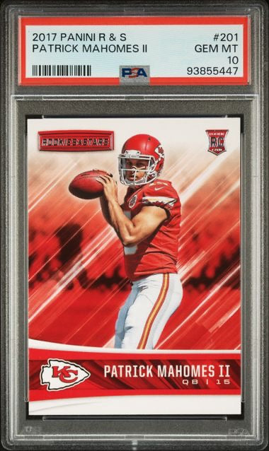 2017 Panini Rookies & Stars #201 Patrick Mahomes Rookie RC PSA 10