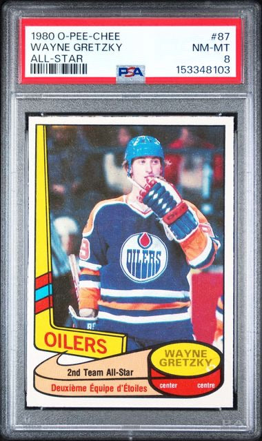 1980 O-Pee-Chee #87 Wayne Gretzky All-Star PSA 8