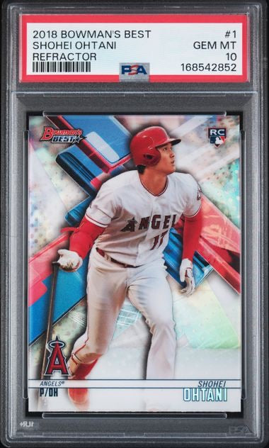 2018 Bowman's Best #1 Shohei Ohtani Refractor Rookie RC PSA 10