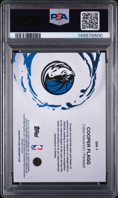 2025-26 Topps #GN-1 Cooper Flagg Generation Now Rookie RC PSA 10