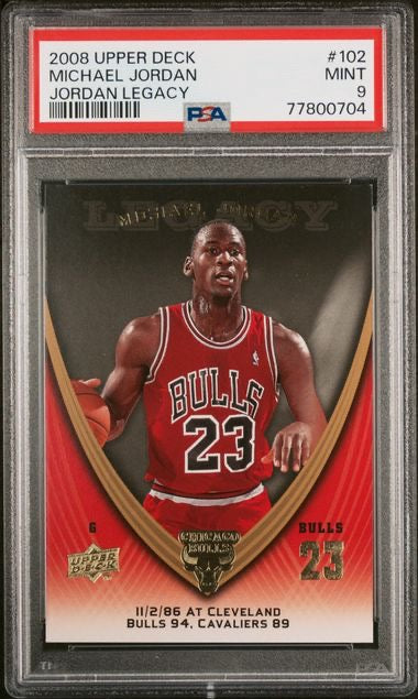 2008 Upper Deck #102 Michael Jordan Jordan Legacy PSA 9
