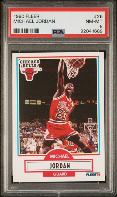 1990 Fleer #26 Michael Jordan PSA 8